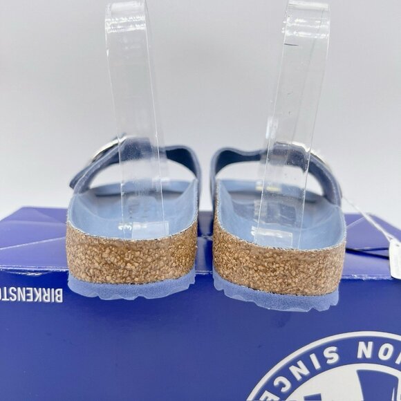 Birkenstock Madrid Big Buckle Sandal Blue Fog Oiled Leather Wms EU 37 US 6- 6.5 - Picture 8 of 13